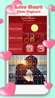 Love Heart Photo Keyboard poster