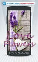 Liebe Blumen Live Hintergrund Plakat