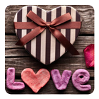 Amor Corazones Fondo Animado icono