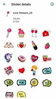 Romantic Love Stickers for Wha syot layar 2