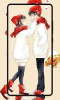 Couple Anime Wallpaper plakat