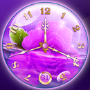 APK Purple Clock Live Wallpaper