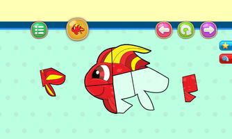 Puzzle for kids: Animals Fishy ポスター