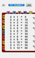 Multiplication table to 100 screenshot 1