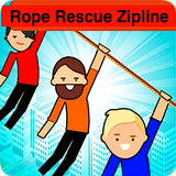 ROPE RESCUE ZIPLINE – UNIQUE PUZZLE GAME ไอคอน