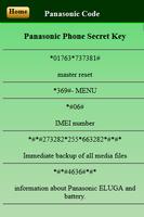 Mobiles Secret Codes of Panasonic скриншот 2