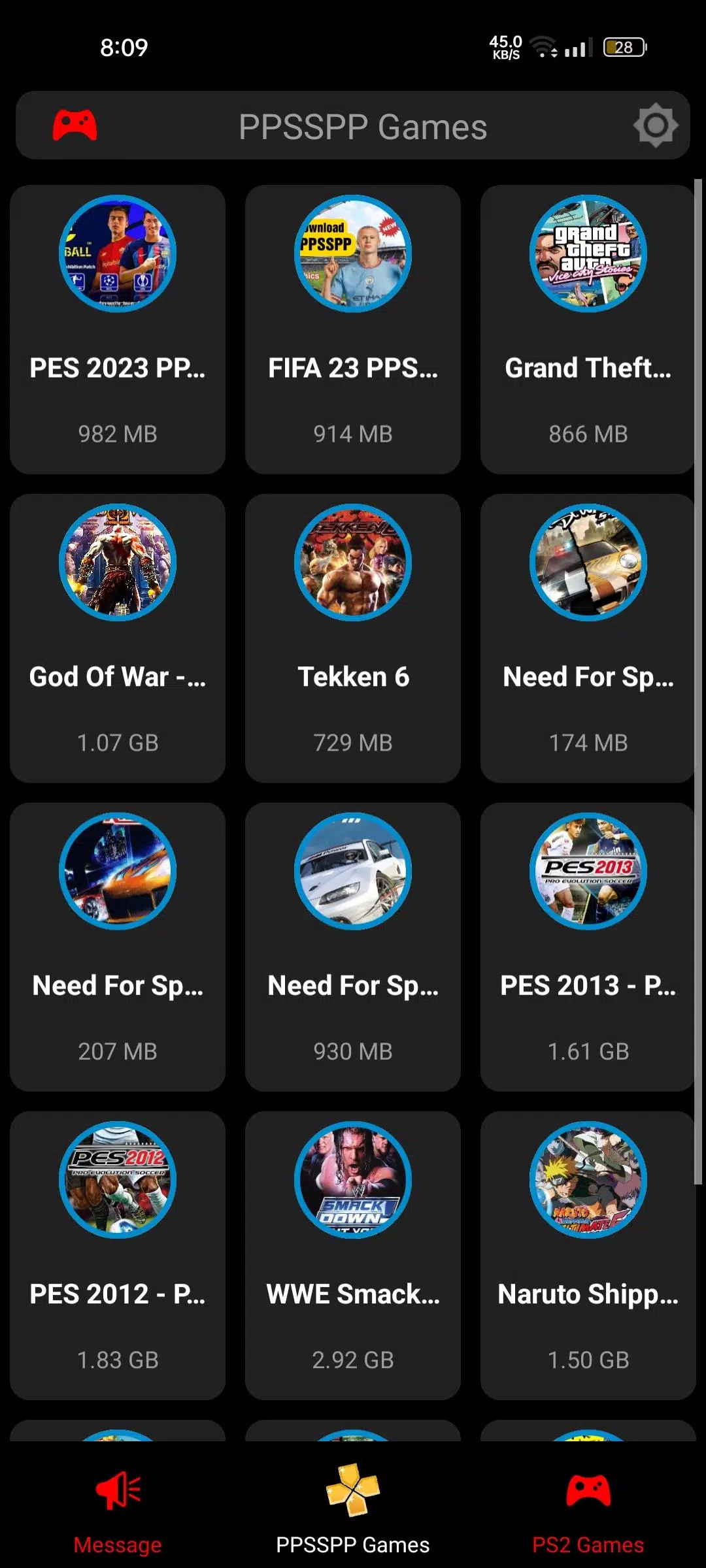 PSP PS2 Games APK for Android Download