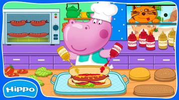 Cafe Hippo: Kids cooking game screenshot 2