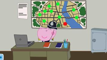Policier Hippo: Trafic routier Affiche