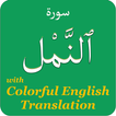 Colorful Surah An Naml with English Translation