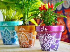 2 Schermata Painted Flower Pot Designs