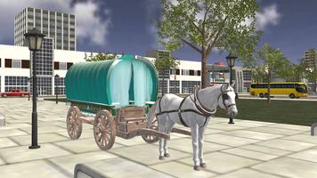 Horse Coach Simulator 3D Affiche