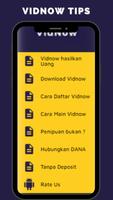 Vidnow App Penghasil Uang Tips تصوير الشاشة 1