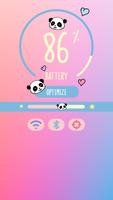 Panda Bateria Widget plakat