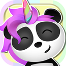 Panda Einhorn Foto Aufkleber APK