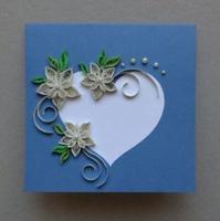 Carte de quilling en papier Affiche