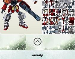Papercraft Gundam Toy Design imagem de tela 2