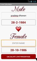 Love Calculator by simple Nume پوسٹر