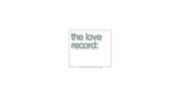 The Love Record Cartaz