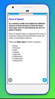 Parts of Speech English Gramma poster