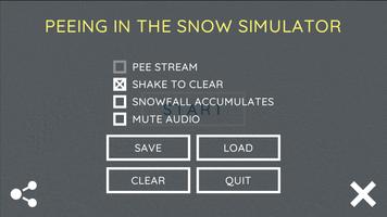 Peeing in the Snow Simulator Screenshot 3
