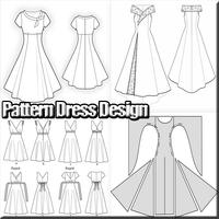 Muster Kleid Design Plakat