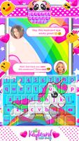 Cute Keyboard with Emoji syot layar 1