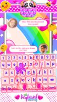 Cute Keyboard with Emoji syot layar 2