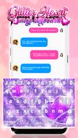 Rose Coeur Clavier avec Emoji et Paillettes capture d'écran 3