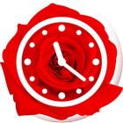 🌹 Horloge Rose - Fond D Écran Fleur Rose 🌹 icône