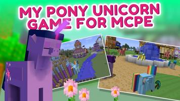 My pony unicorn game for MCPE poster