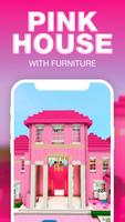 Pink houses for Minecraft Cartaz