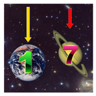 Numbers In Planets-icoon