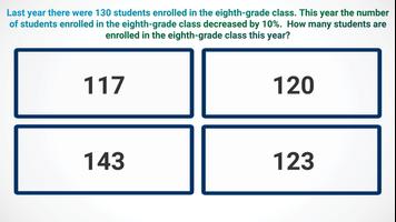 8th Grade Math Challenge capture d'écran 2