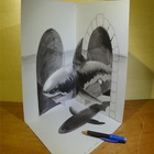 Pencil 3D Art Painting أيقونة