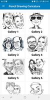 Cool Pencil Drawing Caricature Affiche
