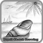 Pencil Sketch Drawing Full icon