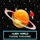 Alien World Foodie Paradise Zeichen