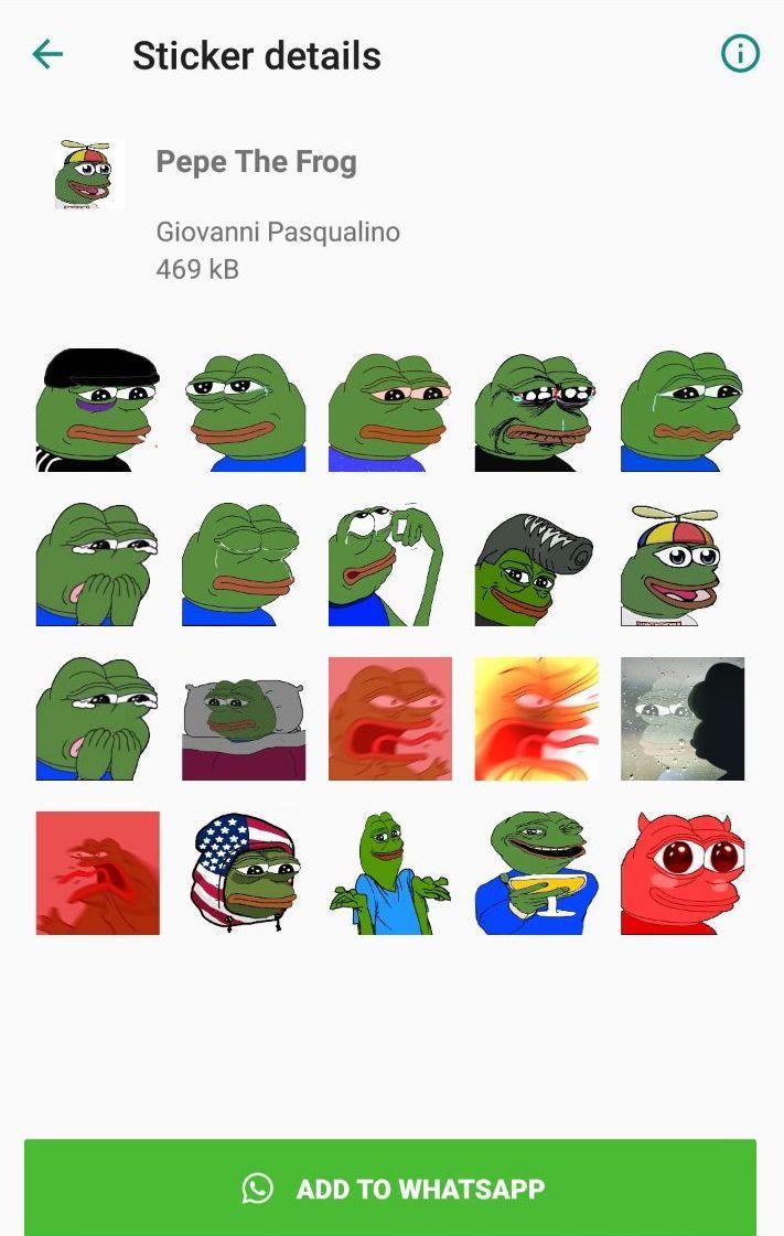 Pepe Whatsapp Sticker For Android Apk Download