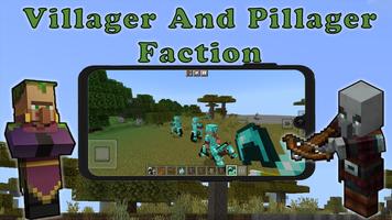 Villager And Pillager mod MCPE capture d'écran 1