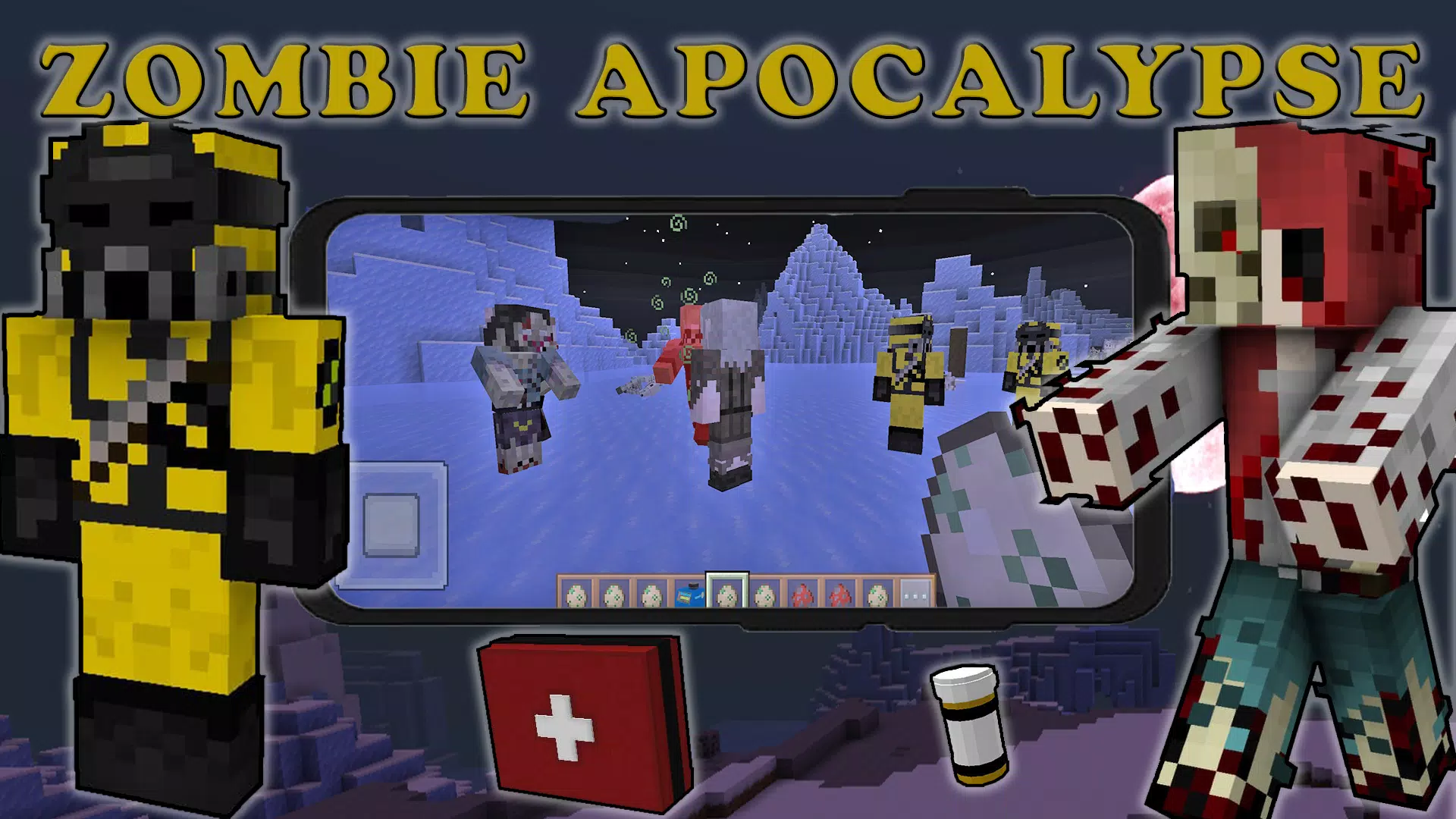 Zombie realista Minecraft Mob Skin