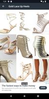 Gold Lace Up Heels Screenshot 1