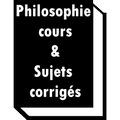 Philo cours et sujets corrigés