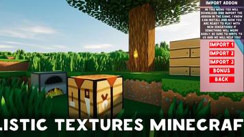 Realistic Texture Minecraft PE Cartaz