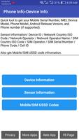 Phone Info Pro (Device Info-Sensor Info-SIM USSD) الملصق