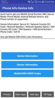 Phone Info Pro (Device Info-Sensor Info-SIM USSD) ポスター