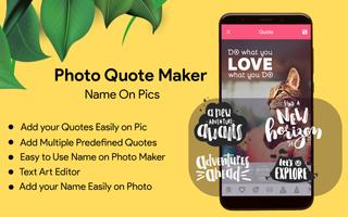 Photo Quote Maker - Name On Pics poster