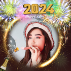 New year photo frame 2024 Zeichen
