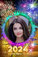 New year photo frame 2024 Plakat