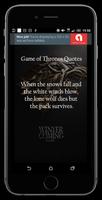 برنامه‌نما Quotes from Game of Thrones عکس از صفحه